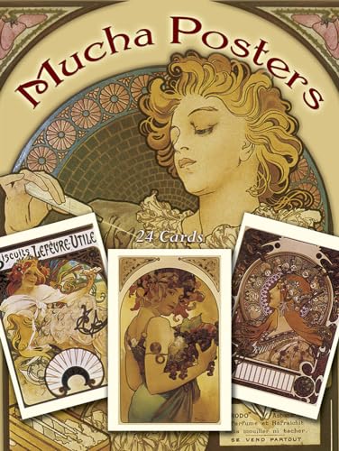 Imagen de archivo de Mucha Poster Postcards in Full Colour: Twenty Four Ready-to-Mail Cards (Dover Postcards) a la venta por WorldofBooks