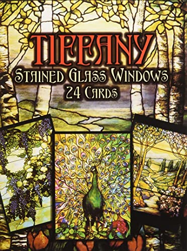 9780486253367: Tiffany Stained Glass Windows: 24 Ready-to-Mail Full-Colour Postcards