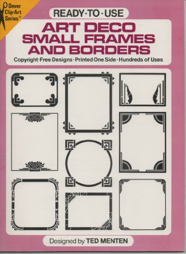 Beispielbild fr Ready-to-Use Art Deco Small Frames and Borders (Clip Art) zum Verkauf von Goodwill of Colorado