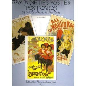 Imagen de archivo de Gay Nineties Poster Postcards: 24 Full Color Ready to Mail Cards a la venta por Saucony Book Shop