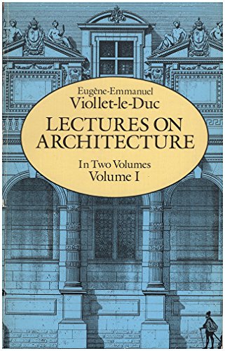 Imagen de archivo de Lectures on Architecture a la venta por Better World Books