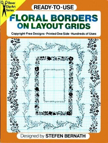 9780486255620: Ready-to-Use Floral Borders on Layout Grids (Dover Clip Art)