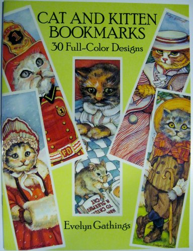 9780486257846: Cat and Kitten Bookmarks: 30 Full-Colour Designs