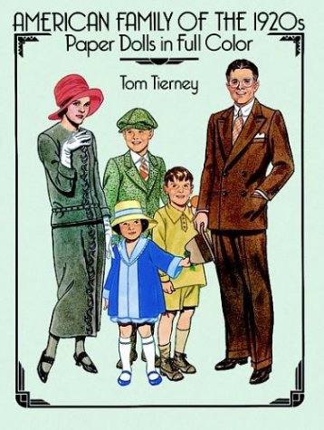 American Family of the 1920s. Paper Dolls in Full Color.