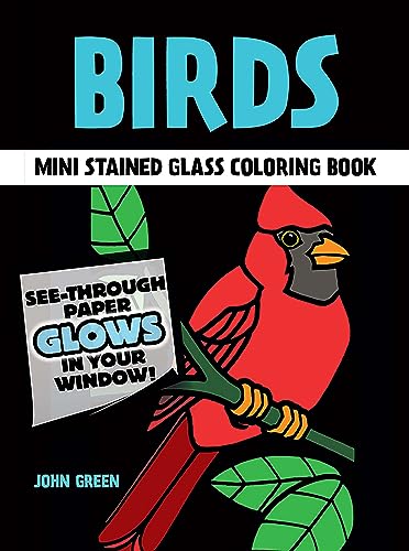 Stock image for Birds Mini Stained Glass Coloring Book (Dover Little Activity Books: Animals) for sale by Books Unplugged