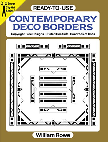 Imagen de archivo de Ready-to-Use Contemporary Deco Borders (Dover Clip Art Ready-to-Use) a la venta por SecondSale