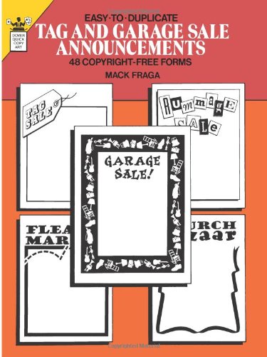 Beispielbild fr Easy-to-Duplicate Tag and Garage Sale Announcements zum Verkauf von Gerry Mosher