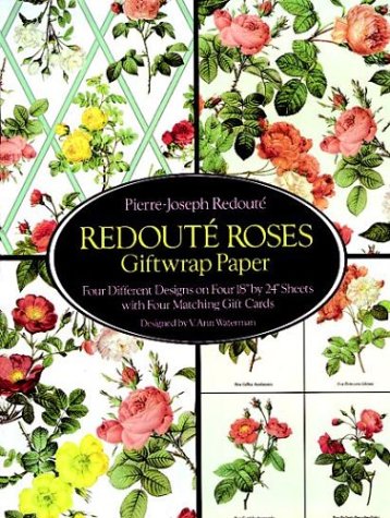 9780486264516: Redoute Roses Giftwrap Paper: Four Different Designs on Four 18"X24" Sheets with Four Matching Gift Cards