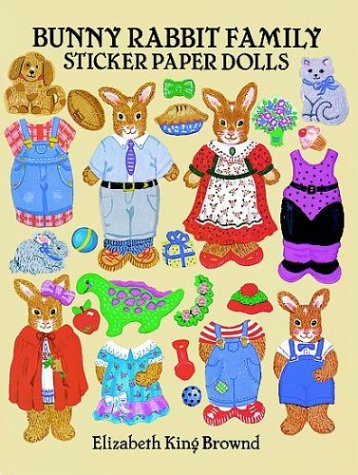 9780486265032: Bunny Rabbit Family Sticker Paper Dolls