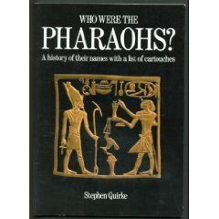 Beispielbild fr Who Were the Pharaohs?: A History of Their Names With a List of Cartouches zum Verkauf von Firefly Bookstore