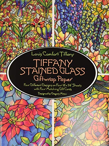 Tiffany Stained Glass Giftwrap Paper (Dover Giftwrap) (9780486266343) by Tiffany, Louis Comfort