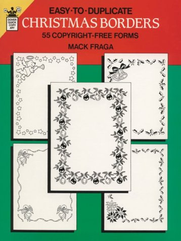 Imagen de archivo de Easy-to-Duplicate Christmas Borders : 55 Copyright-Free Forms a la venta por Better World Books