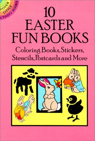 9780486269719: 10 Easter Fun Books: Coloring Books, Stickers, Stencils, Postcards and More