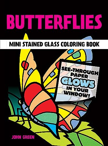 9780486270104: Butterflies Mini Stained Glass Coloring Book (Dover Little Activity Books: Insects)