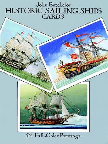 Imagen de archivo de Historic Sailing Ships Postcards: 24 Full-Color Paintings a la venta por Front Cover Books