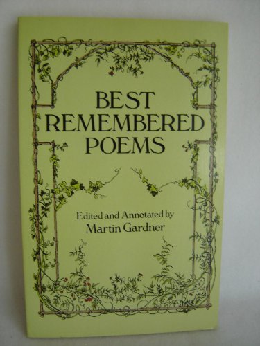 Imagen de archivo de Best Remembered Poems a la venta por Jenson Books Inc