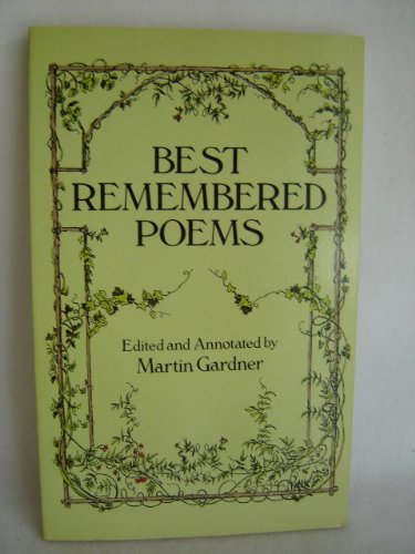 Stock image for Best Remembered Poems for sale by Jenson Books Inc