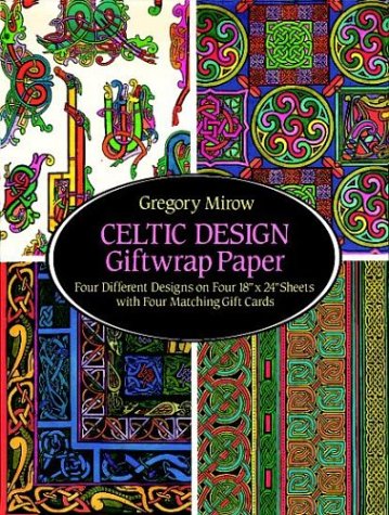9780486275024: Celtic Design Giftwrap Paper