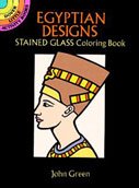 9780486277332: Egyptian Stained Glass Colouring Book (Dover Stained Glass Coloring Book)