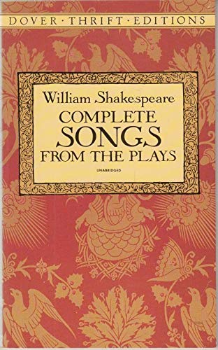 Imagen de archivo de Complete Songs from the Plays (Dover Thrift Editions) a la venta por Zoom Books Company