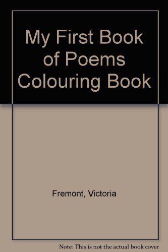 Stock image for My First Book of Poems Coloring Book for sale by Better World Books: West