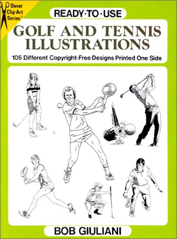9780486279855: Ready-to-Use Golf and Tennis Illustrations: 105 Different Copyright-Free Designs Printed One Side (Dover Clip-Art)