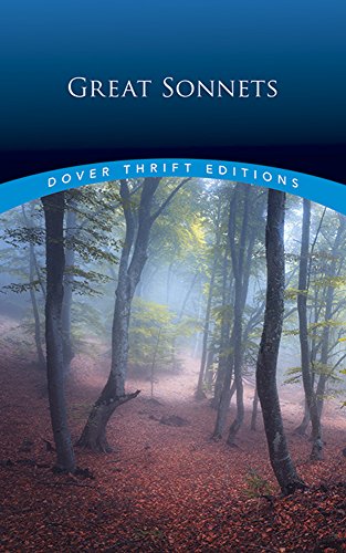 Beispielbild fr Great Sonnets (Dover Thrift Editions) zum Verkauf von Wonder Book