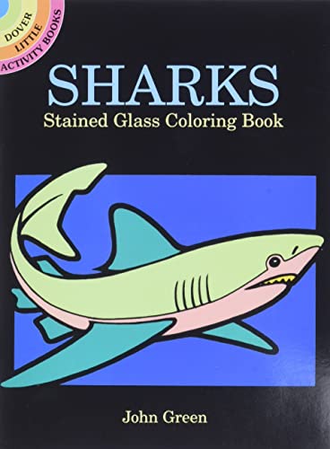 Stock image for Sharks Stained Glass Coloring Book Format: Paperback for sale by INDOO
