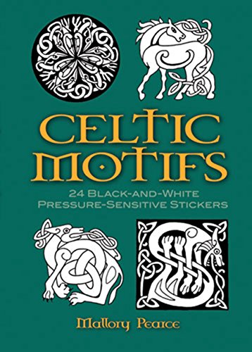 9780486284088: Celtic Motifs: 24 Black-And-White Pressure-Sensitive Stickers