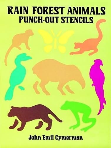 9780486284446: Rain Forest Animals Punch-Out Stencils