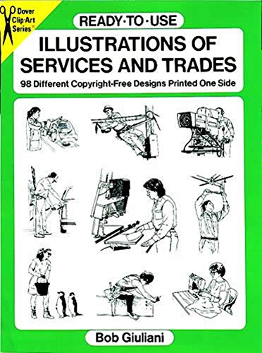 9780486287430: Ready-to-Use Illustrations of Services and Trades: 98 Different Copyright-Free Designs Printed One Side (Dover Clip Art Ready-to-Use)