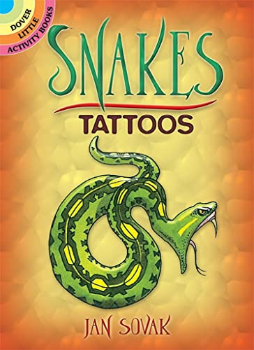 Stock image for Snakes Tattoos: 10 Temporary Tattoos (Dover Little Activity Books: Animals) for sale by GF Books, Inc.