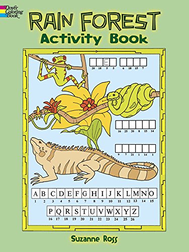9780486288475: Rain Forest Activity Book Coloring and Activity Book