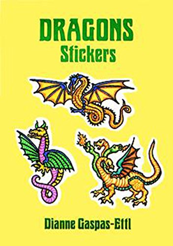 DRAGON STICKERS (20, full-color designs; pocket-sized) (b)