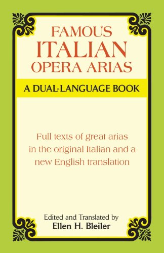 Beispielbild fr Famous Italian Opera Arias: A Dual-Language Book zum Verkauf von SecondSale
