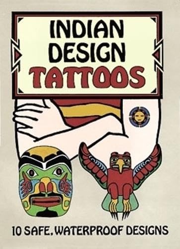 Beispielbild fr Indian Design Tattoos : 10 Safe, Waterproof Designs (Sheet of tattoos) zum Verkauf von medimops