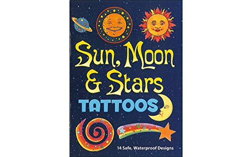 Imagen de archivo de Sun, Moon and Stars Tattoos: 14 Safe, Waterproof Designs (Dover Little Activity Books: Nature) a la venta por Book Deals