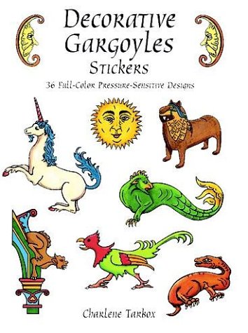 Imagen de archivo de Decorative Gargoyles Stickers: 36 Full-Color Pressure-Sensitive Designs (Dover Stickers) a la venta por HPB-Diamond