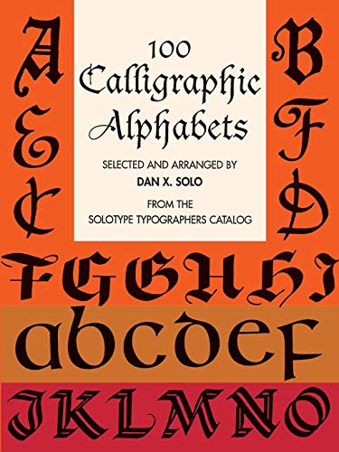 9780486297989: 100 Calligraphic Alphabets
