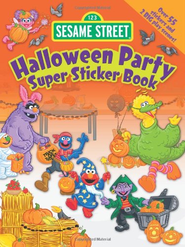 9780486331027: Sesame Street Halloween Party Super Sticker Book (Sesame Street Stickers) (English and English Edition)