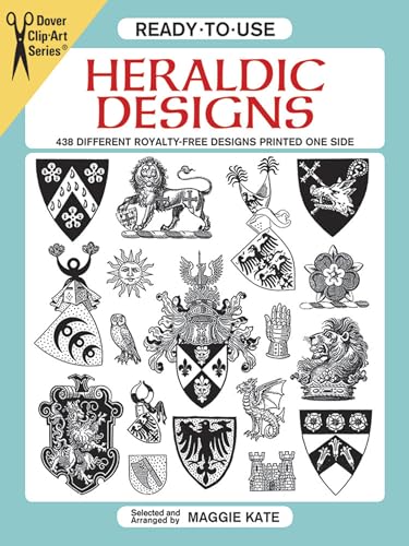 Ready-to-Use Heraldic Designs. 438 different Copyright-free Designs printed one Side.