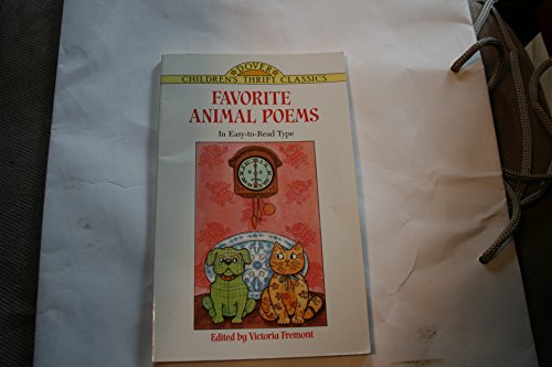 Beispielbild fr Favorite Animal Poems (Dover Children's Thrift Classics) zum Verkauf von More Than Words