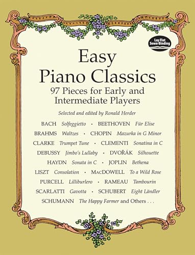 Beispielbild fr Easy Piano Classics 97 Pieces For Early: 97 Pieces for Early and Intermediate Players (Dover Classical Piano Music) zum Verkauf von WorldofBooks