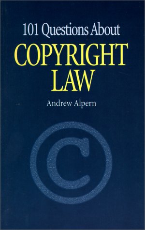 Stock image for 101 Questions About Copyright Law for sale by Wonder Book