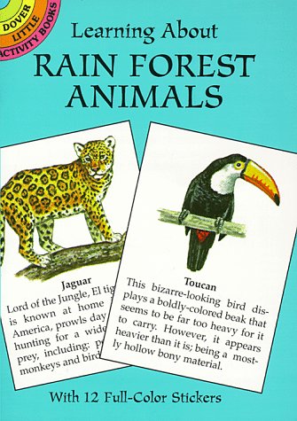9780486405353: Learning About Rain Forest Animals