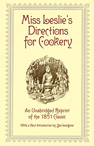 Stock image for Miss Leslie's Directions for Cookery for sale by Better World Books