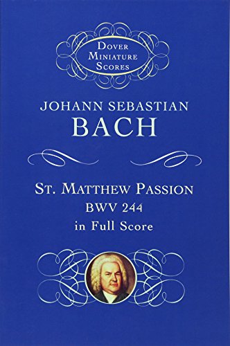 9780486406350: St. Matthew Passion, Bwv 244, in Full Score