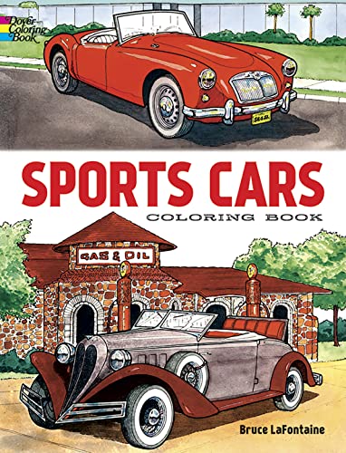 Imagen de archivo de Sports Cars Coloring Book (Dover Planes Trains Automobiles Coloring) a la venta por ZBK Books