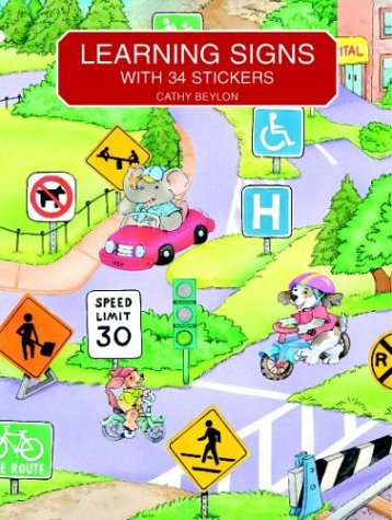 9780486408163: Learning Signs: With 34 Stickers