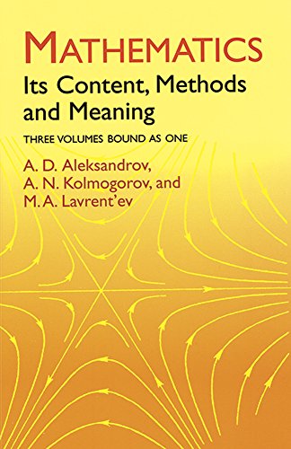 9780486409160: Mathematics: Its Content, Methods and Meaning : Three Volumes Bound As One